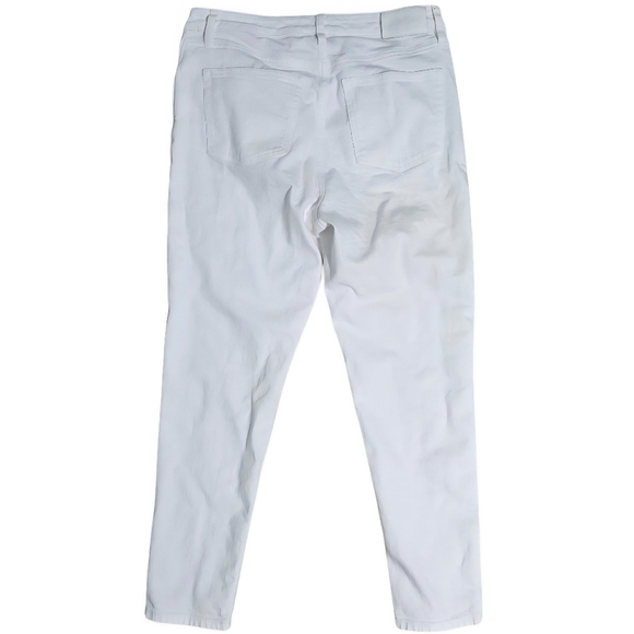 Lauren Ralph Lauren High Waist Skinny Crop Ankle White Denim Jeans size 10 - Picture 3 of 9